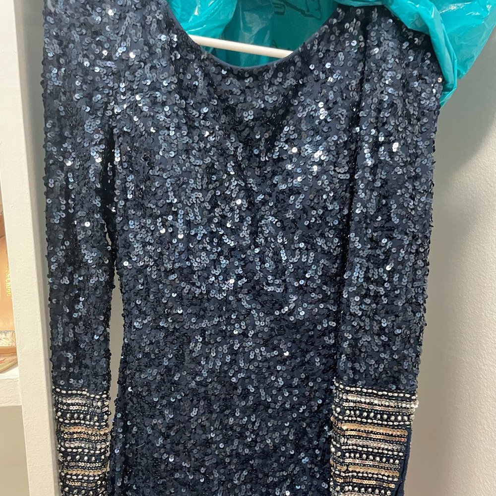 SCALA USA Sequin Short Gown